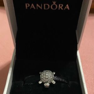 Pandora Pave Sea Turtle Charm with 32 CZ